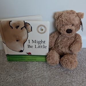 JELLYCAT Bumbly Bear Small New With Tags Plush BUM6BR And Book I Might Be Little